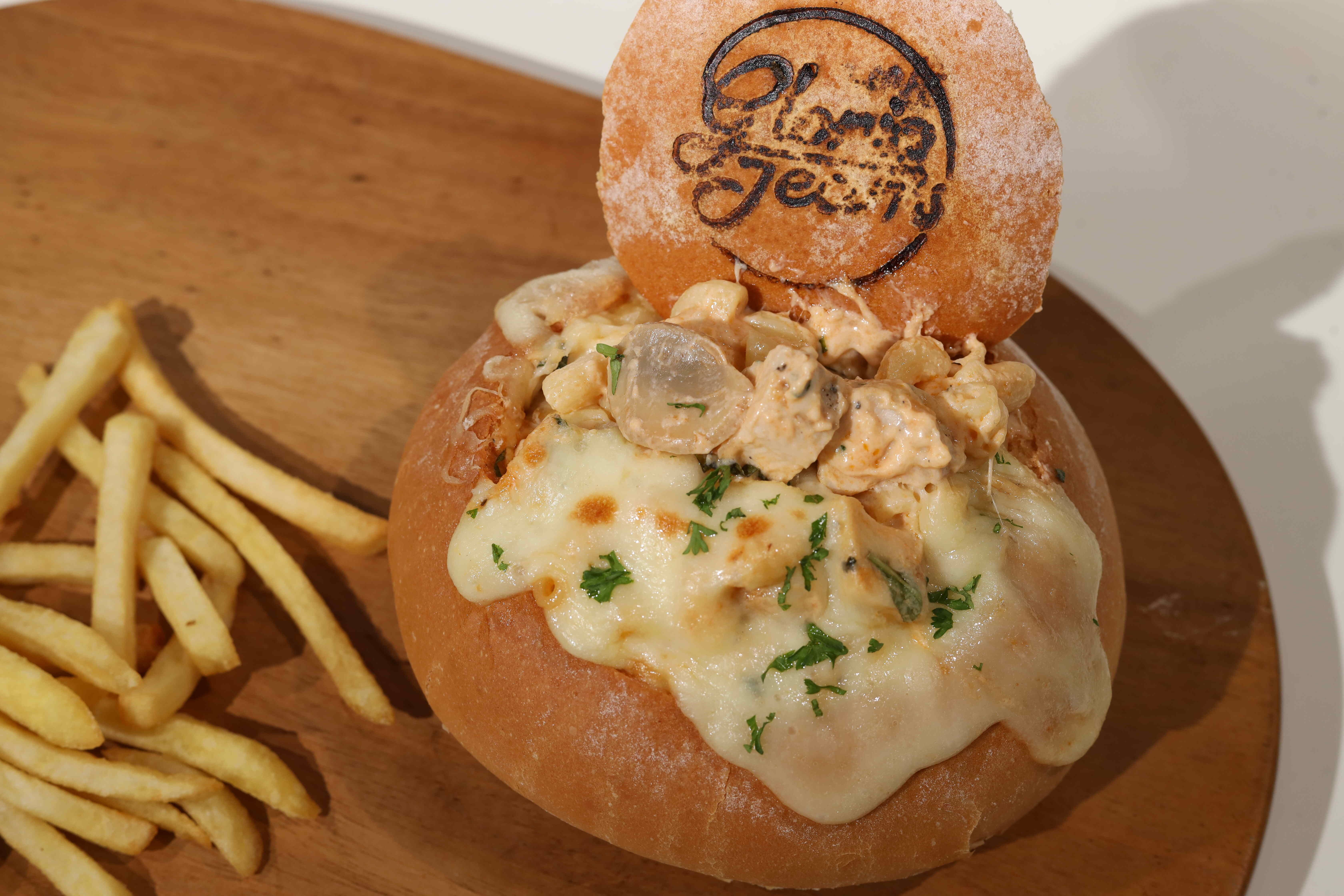 Baked Pasta Bread Bowl