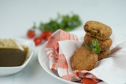 Tuna Pattie With Mint Sauce